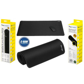 Pad Mouse Antideslizante Bordado 70x30x0 3cm Negro