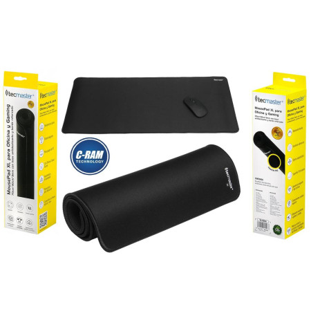 Pad Mouse Antideslizante Bordado 70x30x0 3cm Negro