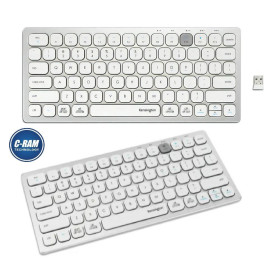 Teclado Compacto Wireless K75502 Negro Blanco