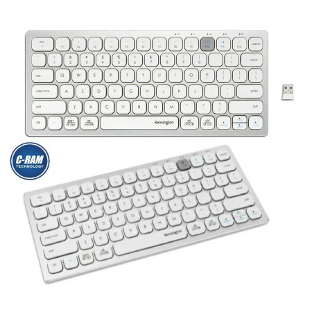 Teclado Compacto Wireless K75502 Negro Blanco