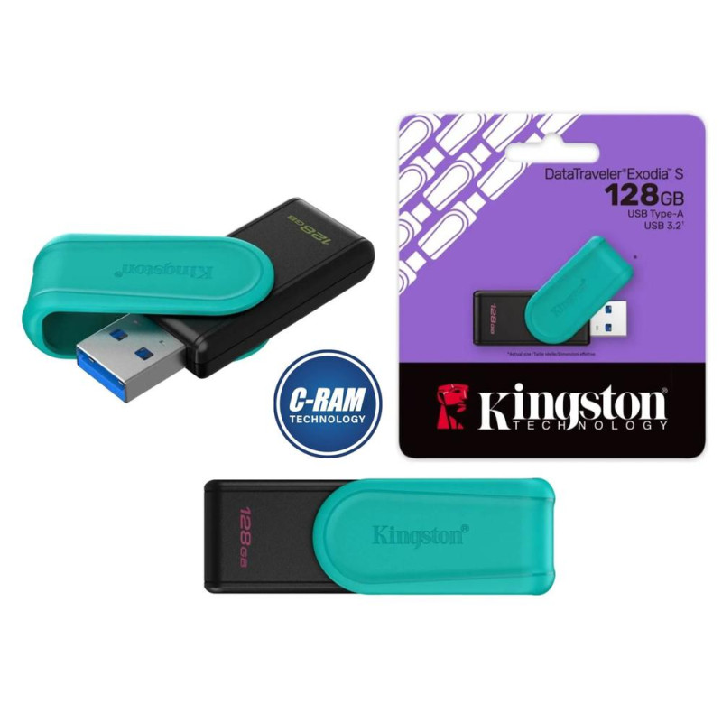 Pendrive Kingston USB 3 2 128Gb Exodia S  USB3 2  