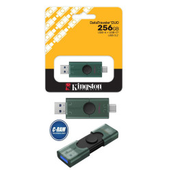 Pendrive 256GB USB-A USB-C Gen1 Datatraveler 