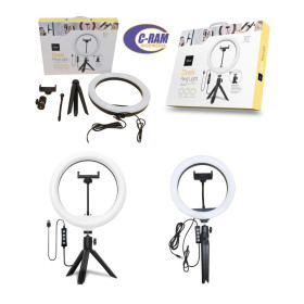Aro de Luz Desk Ring Light  Soporte Celular Mlab