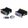 Adaptador de video DVI-I macho 24 5 a VGA Hembra