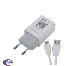 Cargador Celular USB 3A   Cable USB C Tecmaster