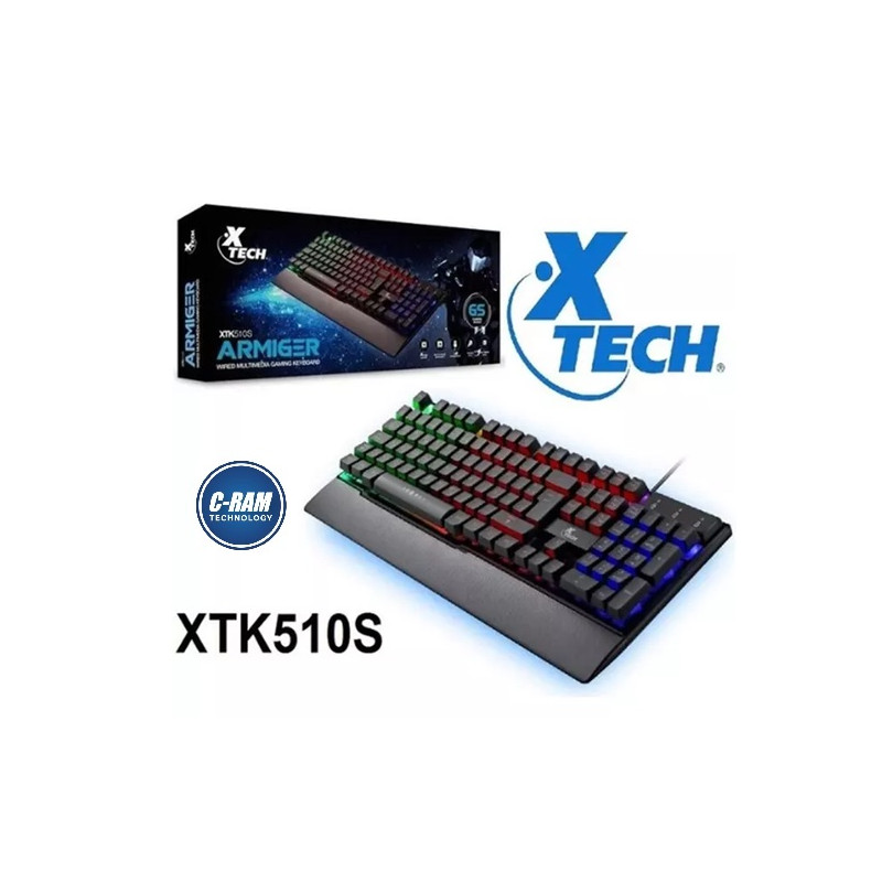 Teclado Gamer Xtech Armiger XTK-510S Alámbrico USB