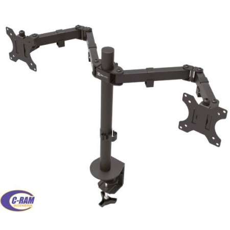 Soporte Doble Monitor LCD/LED 13-32  giro Klipx 