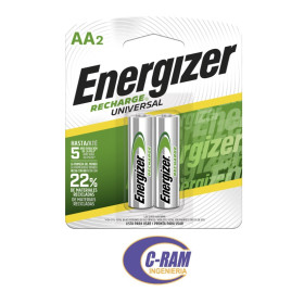 Pilas Recargables AA x 2 Energizer