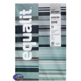Resma Papel Oficio 500 Hojas 75 g/m2 Equalit 