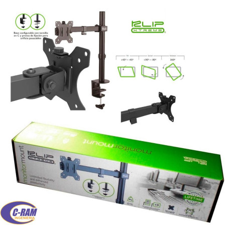 Soporte Monitor  Ldc/Led 13 a 32  KPM-300 Klipx