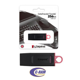 Pendrive 256GB USB 3 2 Exodia Negro/Rosa Kingston 