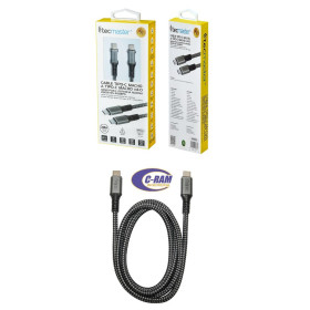 Cable De Carga y Datos USB-C a USB-C 1 2Mts   