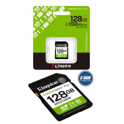 Memoria SD Kingston 128GB Canvas Select Plus 150MB