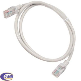 Cables de Red Categoría 5E  0 9 metros color Gris