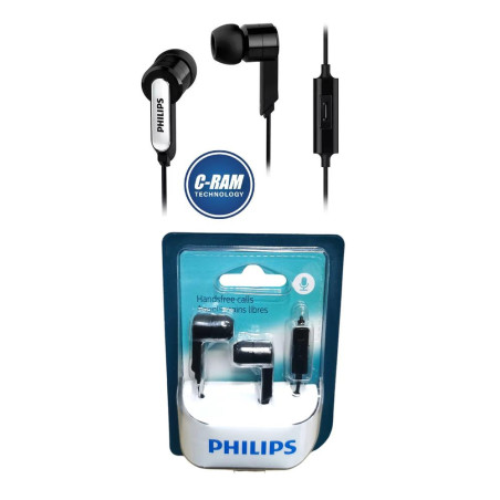 Audífonos Philips SHE1405 In-Ear 3 5mm Negro