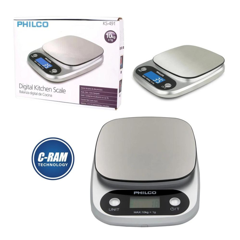 Balanza Digital Alta Precisión Philco KS-491 10Kg 