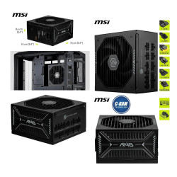 Fuente de Poder Original MSI 1000W 80 Plus Gold