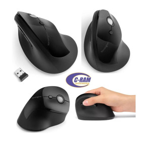 Mouse Vertical Pro Fit Negro Inalámbrico Kensingto