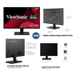 Monitor ViewSonic 27  2K QHD VA2715-2K-MHD 