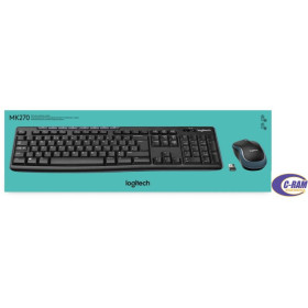 Kit Teclado Mouse MK270 Negro Inalámbrico Logitech
