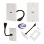 Placa Muro 1 Puerto  HD Tv 2 0 4K HDMI H/H 10 cm