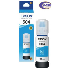 Botella de Tinta T504220 Cyan 70Ml 504 EPSON