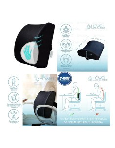 Cojín Lumbar Ortopédico Howell Espuma Viscoelástic