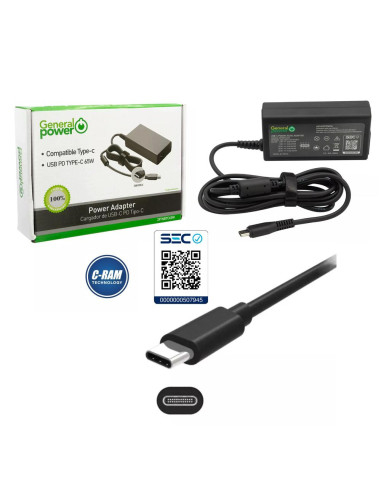 Cargador Notebook USB-C 65W General Power