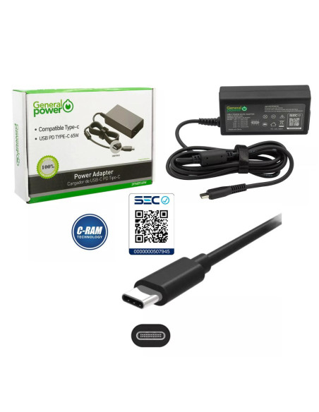 Cargador Notebook USB-C 65W General Power