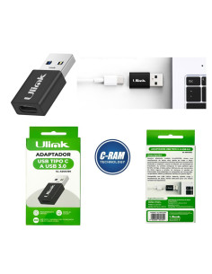 Adaptador USB-A 3 0 Macho a USB-C Hembra Ulink