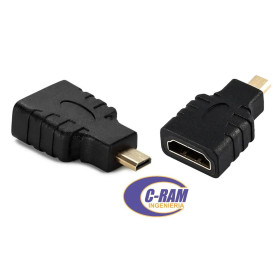 Adaptador Micro HDMI 1080p Macho a HDMI Hembra