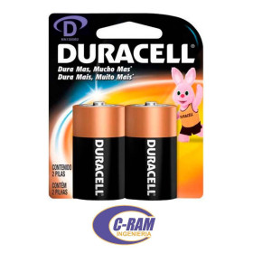 2 Pila Alcalina D2 1 5V Alkalina Duracell