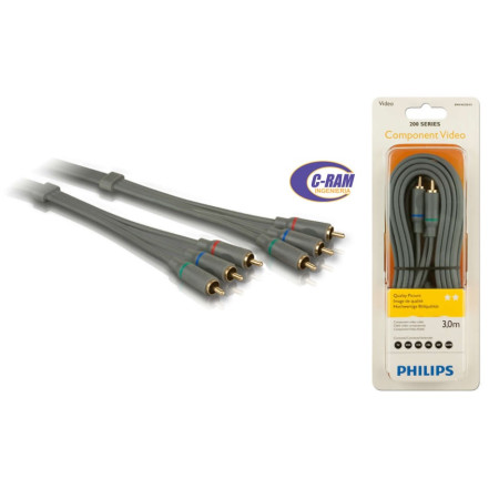 Cable Video Rca Philips 3 Metros Premium Philips