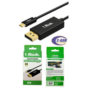 Adaptador USB-C A Displayport 4K 60Hz Ulink