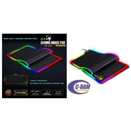 Pad Mouse Gamer 80X30cm Rgb  Gx-Pad 800S Genius
