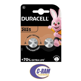 Pila CR2025 3V Lithum Bateria Duracell
