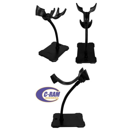 Soporte Universal Lector Código Barra Negro Utek
