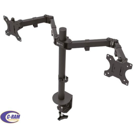 Soporte Doble Monitor LCD/LED 13-32  giro Klipx 
