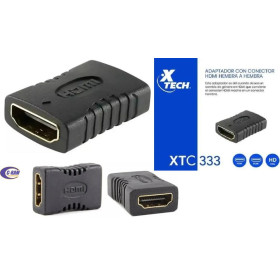 Copla  Unión HDMI Hembra - Hembra Negro Xtech