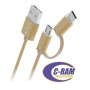Cable Carga y Datos USB-A a USB-C   Micro USB  