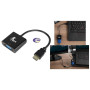 Adaptador de Vídeo HDMI Macho a VGA Hembra XTECH 