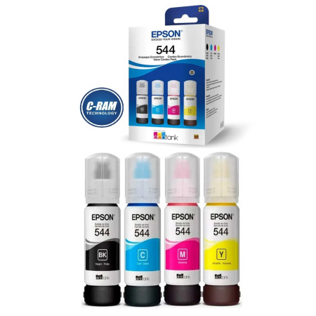 Kit Original Epson 4 Botellas T544