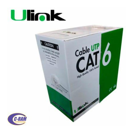Bobina Cable de RED Cat6 4x2x0 52mm  305Mts Ulink