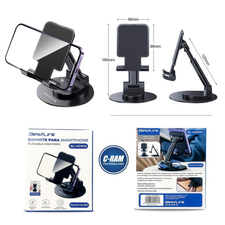 Soporte Smartphone Universal Giratorio Bestlink