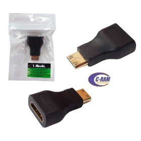 Adaptador Mini HDMI 1080p Macho a HDMI Hembra