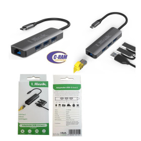 Adaptador Hub USB C a 4 en 1 Ulink