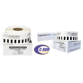 Rollo De Etiquetas Continuas Dk 2214  12mm X 30 48