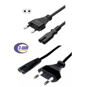 Cable de Poder Tipo 8 M/H 1 5Mts  Enchufe Nacional
