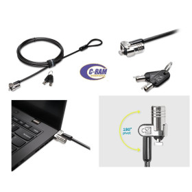 Cable MicroSaver® 2 0 para Notebook  1 8mts  
