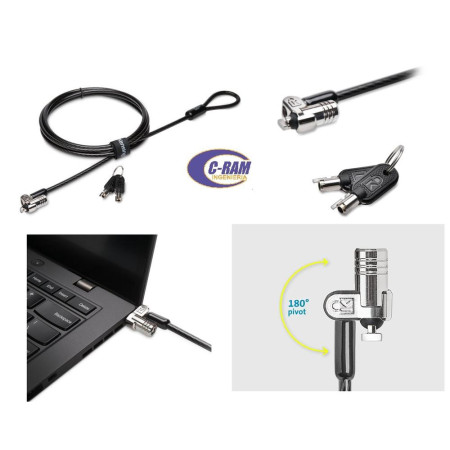 Cable MicroSaver® 2 0 para Notebook  1 8mts  